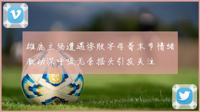 雄鹿主场遭遇惨败字母哥末节情绪激动深呼吸无奈摇头引发关注