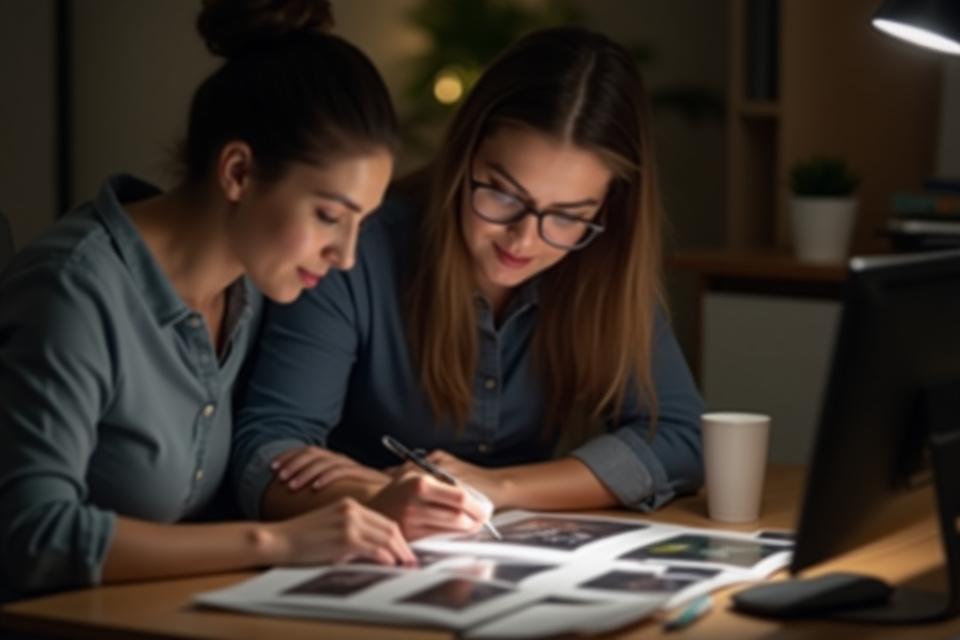 Sesión de crítica de portafolio fotográfico